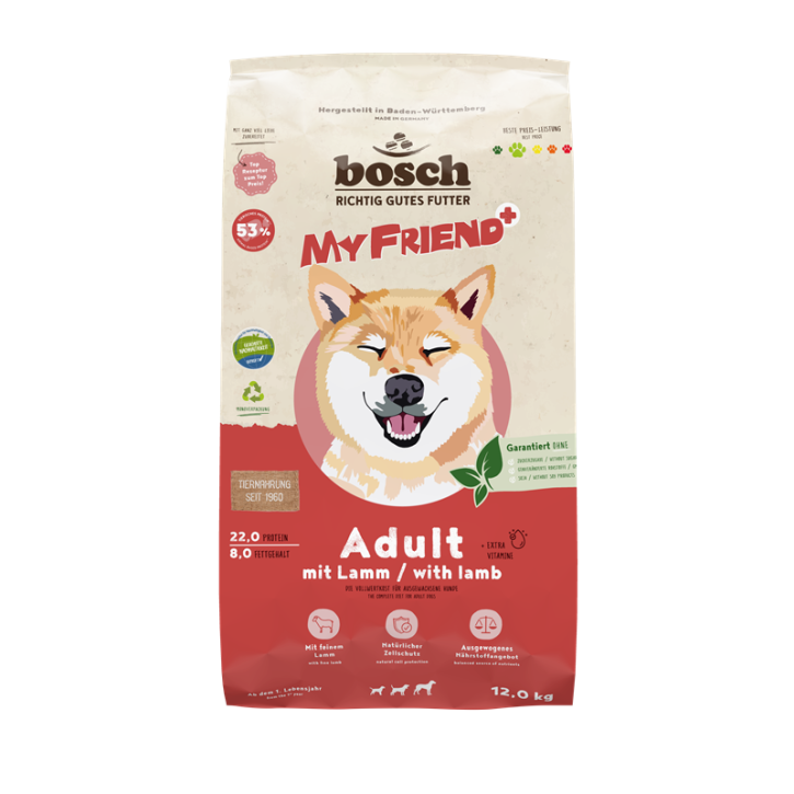 Bosch Dog My Friend+ Adult mit Lamm 12 kg