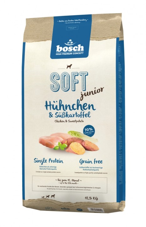 Bosch Soft Junior Hühnchen & Süßkartoffel 2 x 12,5 kg (Staffelpreis)
