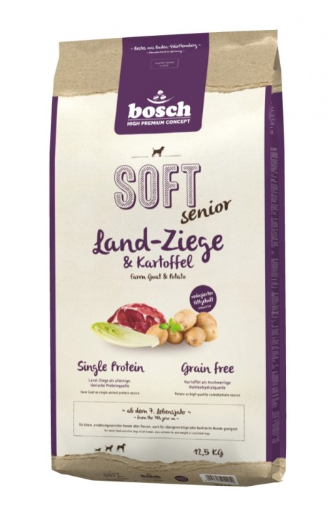 Bosch Soft Senior Land-Ziege & Kartoffel 2 x 12,5 kg (Staffelpreis)