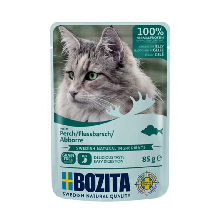 Bozita Cat Häppchen in Gelee mit Barsch 12 x 85 g