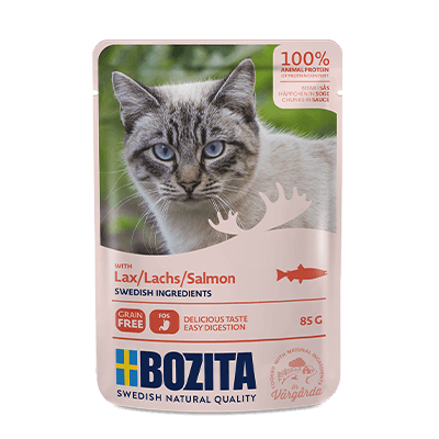 Bozita Cat Häppchen in Sauce mit Lachs 12 x 85 g