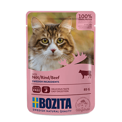 Bozita Cat Häppchen in Sauce mit Rind 12 x 85 g