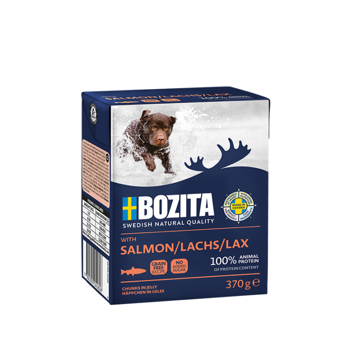 Bozita Dog Häppchen in Gelee mit Lachs 6 x 370 g