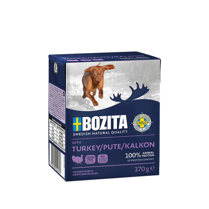 Bozita Dog Häppchen in Gelee mit Pute 6 x 370 g
