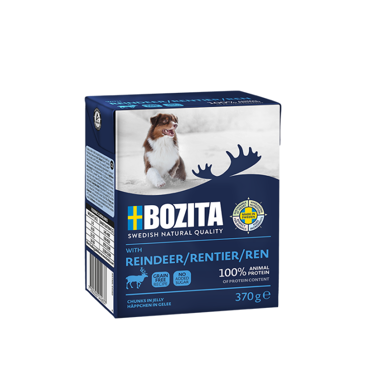 Bozita Dog Häppchen in Gelee mit Rentier 6 x 370 g