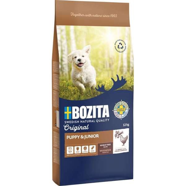 Bozita Dog Original Puppy & Junior 3 kg oder 12 kg (SPARTIPP: unsere Staffelpreise)
