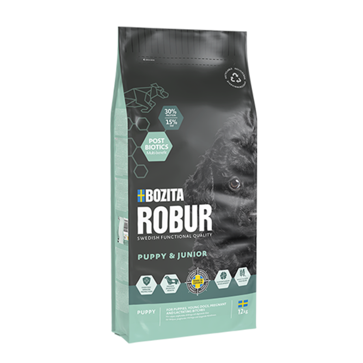 Bozita Dog Robur Puppy & Junior 12 kg (SPARTIPP: unsere Staffelpreise)