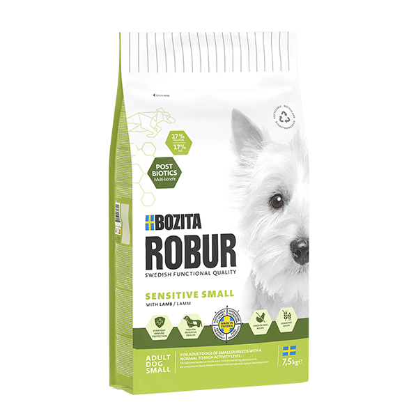 Bozita Dog Robur Sensitive Small mit Lamm 7,5 kg (SPARTIPP: unsere Staffelpreise)