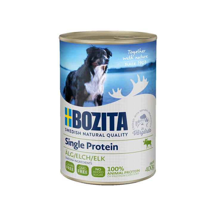 Bozita Dog Single Protein mit Elch 6 x 400 g