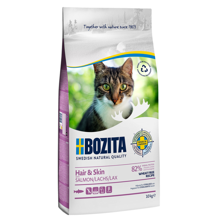 Bozita Hair & Skin Wheat Free mit Lachs 2 kg oder 10 kg (SPARTIPP: unsere Staffelpreise)