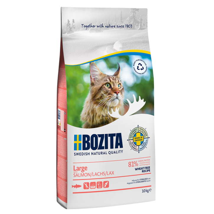 Bozita Large Wheat Free mit Lachs 2 kg oder 10 kg (SPARTIPP: unsere Staffelpreise)