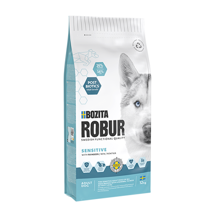Bozita Dog Robur Sensitive mit Rentier 12 kg (SPARTIPP: unsere Staffelpreise)