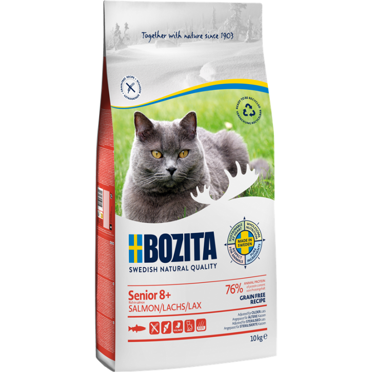 Bozita Senior 8+ mit Lachs 2 kg oder 10 kg (SPARTIPP: unsere Staffelpreise)