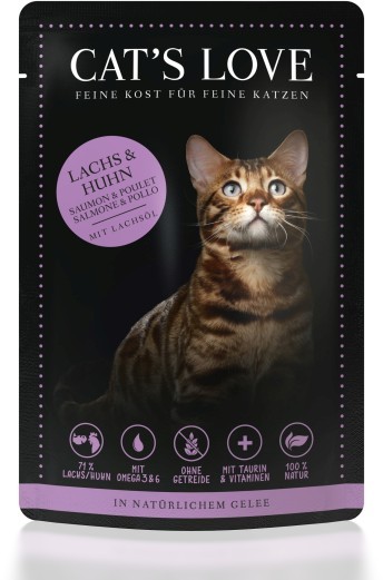 CATSLOVE Adult Lachs & Huhn 12 x 85 g