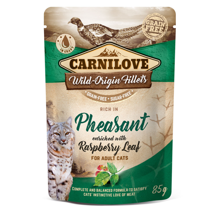 Carnilove Cat Adult Fasan mit Himbeerblättern 24 x 85 g