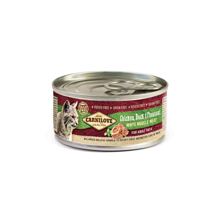 Carnilove Cat Adult Huhn, Ente und Fasan 12 x 100 g