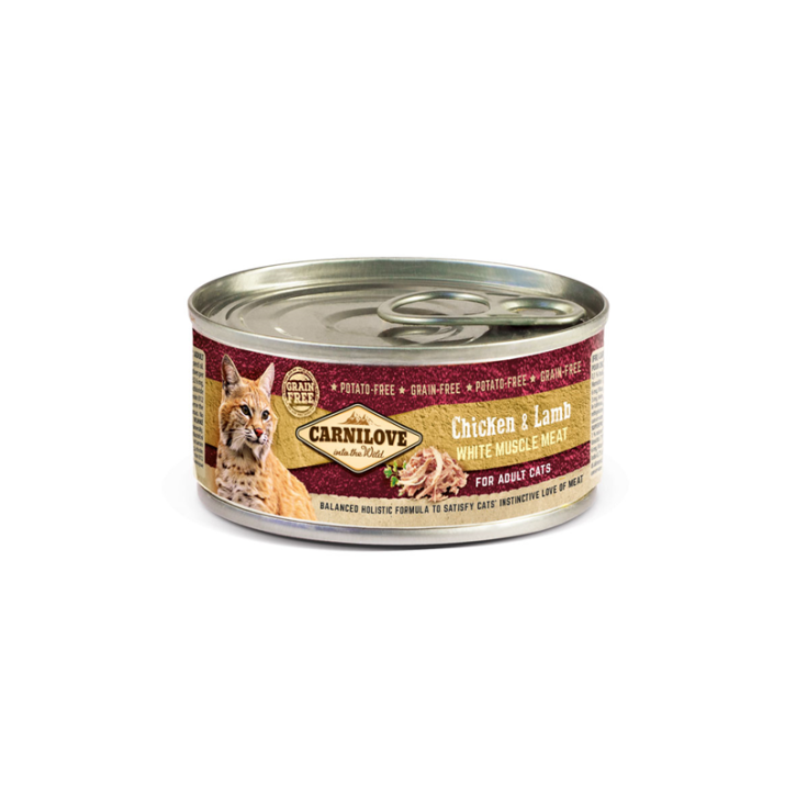 Carnilove Cat Adult Huhn und Lamm 12 x 100 g