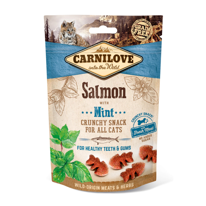Carnilove Cat Crunchy Snack Lachs mit Minze 10 x 50 g