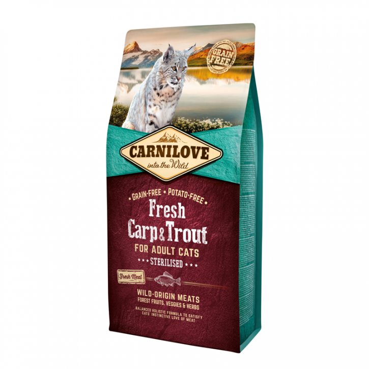 Carnilove Cat Fresh Karpfen & Forelle 2 kg oder 6 kg (SPARTIPP: unsere Staffelpreise)