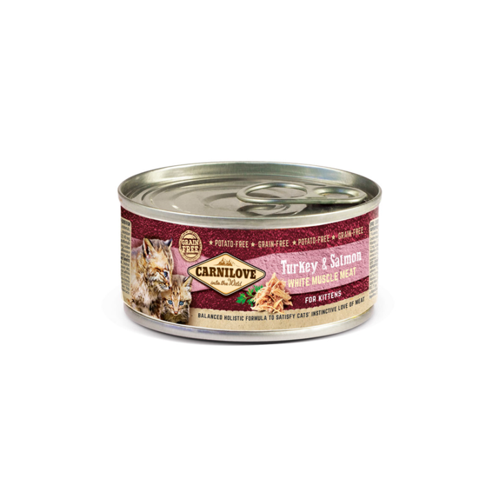 Carnilove Cat Kitten Truthahn mit Lachs 12 x 100 g