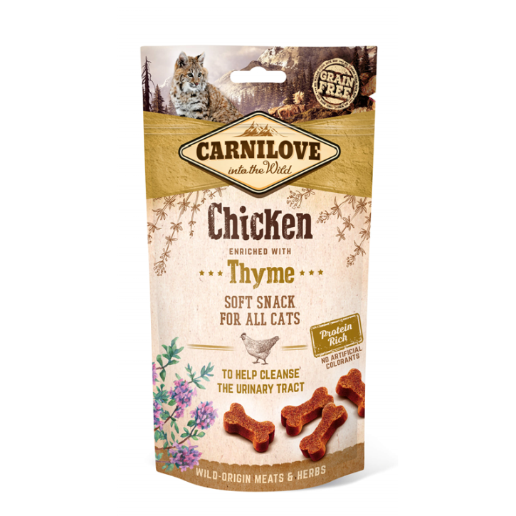 Carnilove Cat Soft Snack Huhn mit Thymian 10 x 50 g
