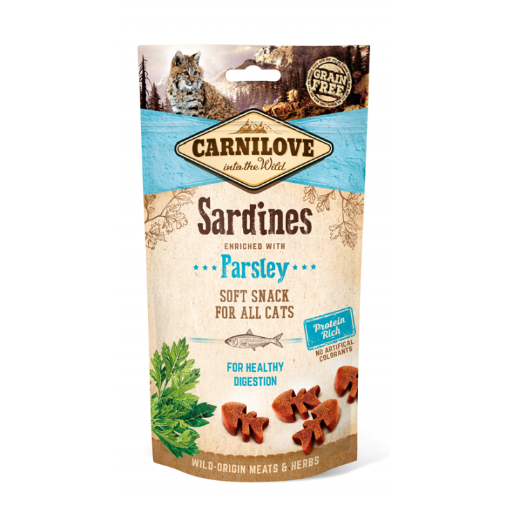 Carnilove Cat Soft Snack Sardine mit Petersilie 10 x 50 g