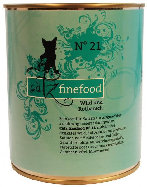 Catz finefood No. 21 Wild & Rotbarsch 6 x 800 g