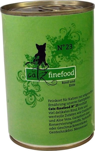 Catz finefood No. 23 Rind & Ente 6 x 400 g