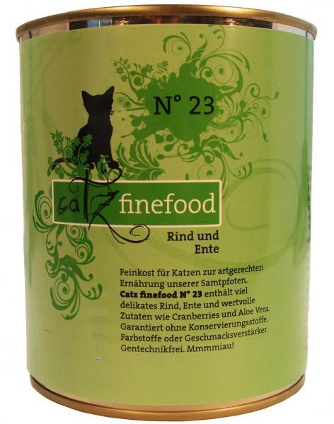 Catz finefood No. 23 Rind & Ente 6 x 800 g