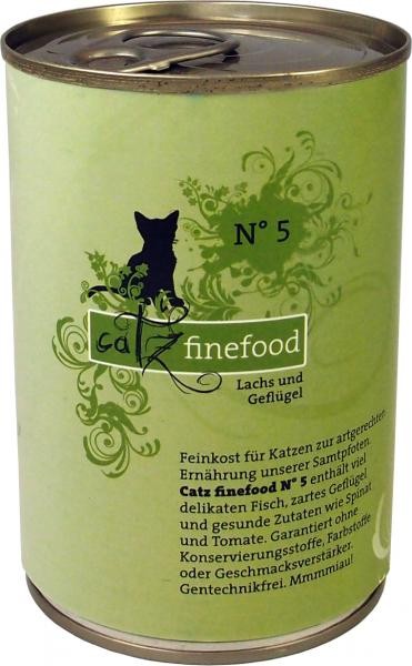 Catz finefood No. 5 Lachs & Geflügel 6 x 400 g