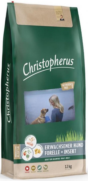 Christopherus Getreidefrei Forelle & Insekt 4 kg oder 12 kg (SPARTIPP: unsere Staffelpreise)