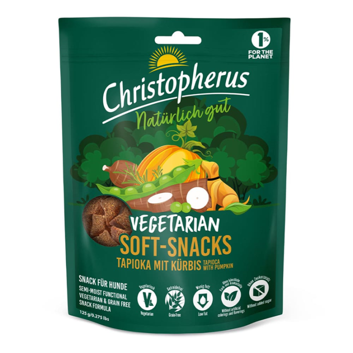 Christopherus Vegetarian Soft Snack Tapioka mit Kürbis 12 x 125 g