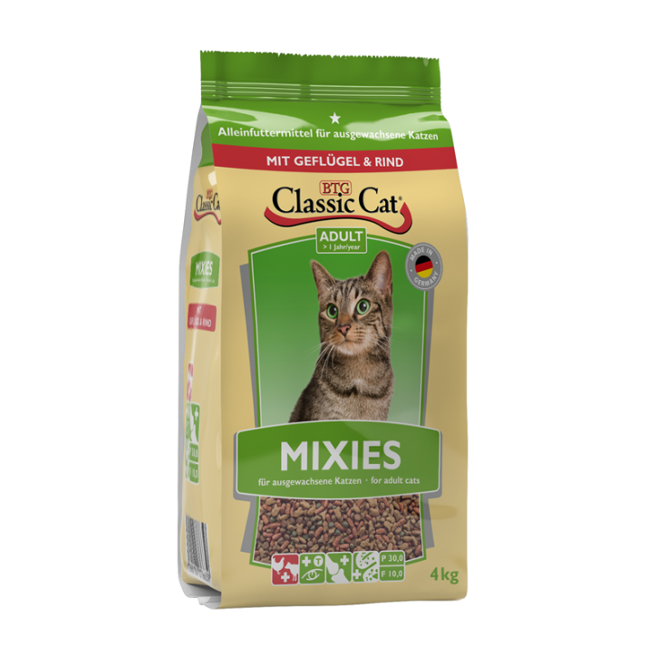 Classic Cat Mixies mit Geflügel & Rind 3 x 4 kg (Staffelpreis)