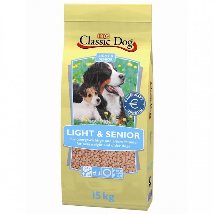 Classic Dog Light & Senior 15 kg (SPARTIPP: unsere Staffelpreise)