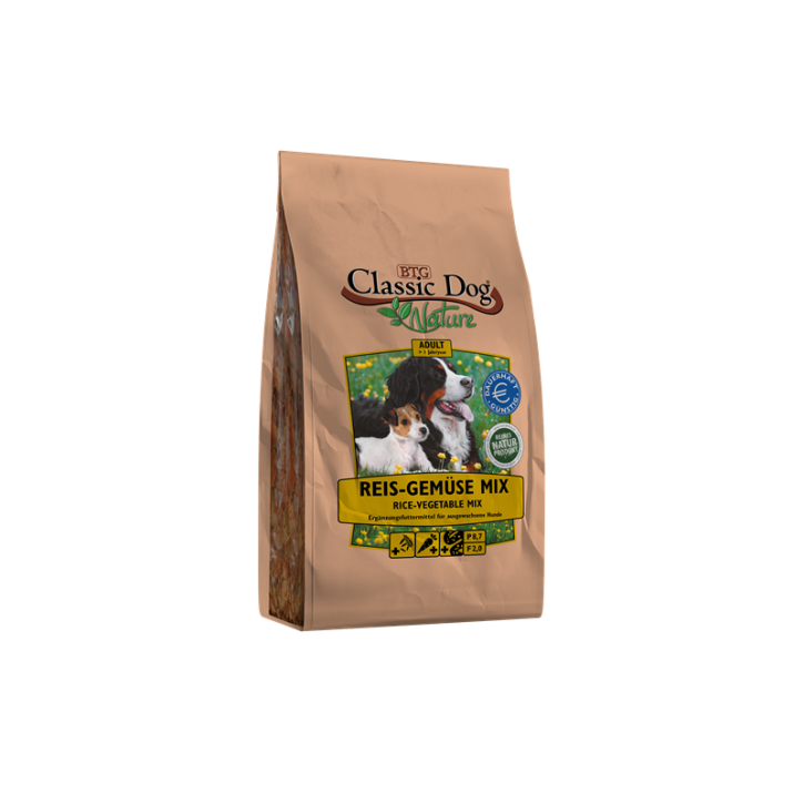 Classic Dog Nature Reis-Gemüse Mix 3 x 1,25 kg (Staffelpreis)