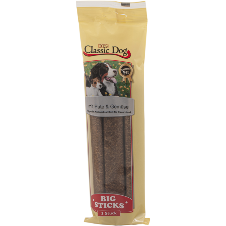 Classic Dog Snack Big Sticks Pute & Gemüse 16 x 300 g