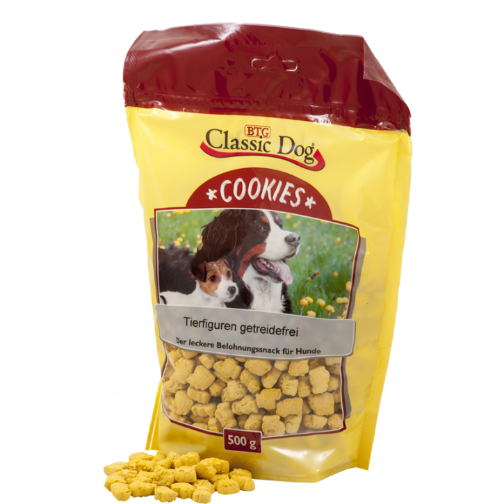 Classic Dog Snack Cookies Tierfiguren getreidefrei 12 x 500 g