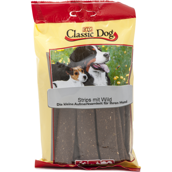 Classic Dog Snack Strips mit Wild 14 x 200 g