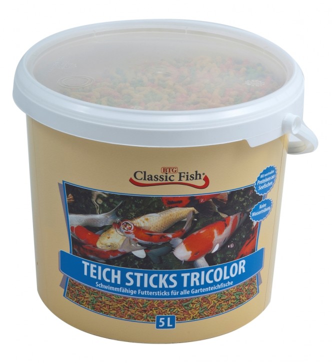 Classic Fish Teichsticks TriColor 5 Liter (Eimer)