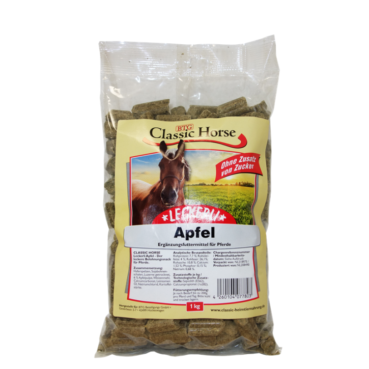 Classic Horse Snack mit Apfel 15 x 1 kg