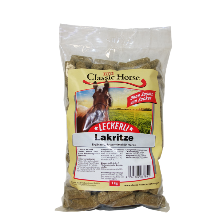 Classic Horse Snack mit Lakritze 15 x 1 kg