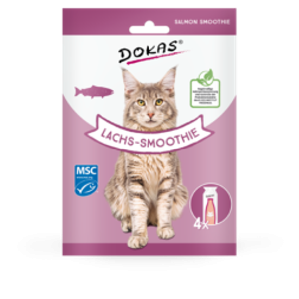 Dokas Cat Snack Lachs-Smoothie 8 x 120 ml