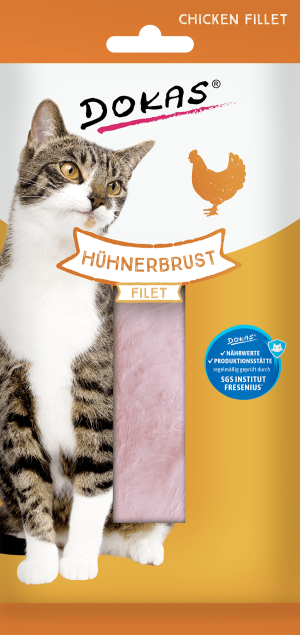 Dokas Cat Snack delikates Hühnerbrustfilet 9 x 22 g