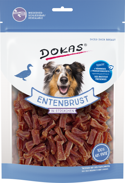 Dokas Dog Entenbrust in Stückchen 9 x 200 g