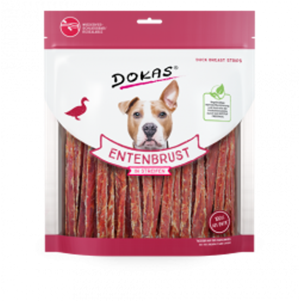 Dokas Dog Entenbrust in Streifen 6 x 500 g