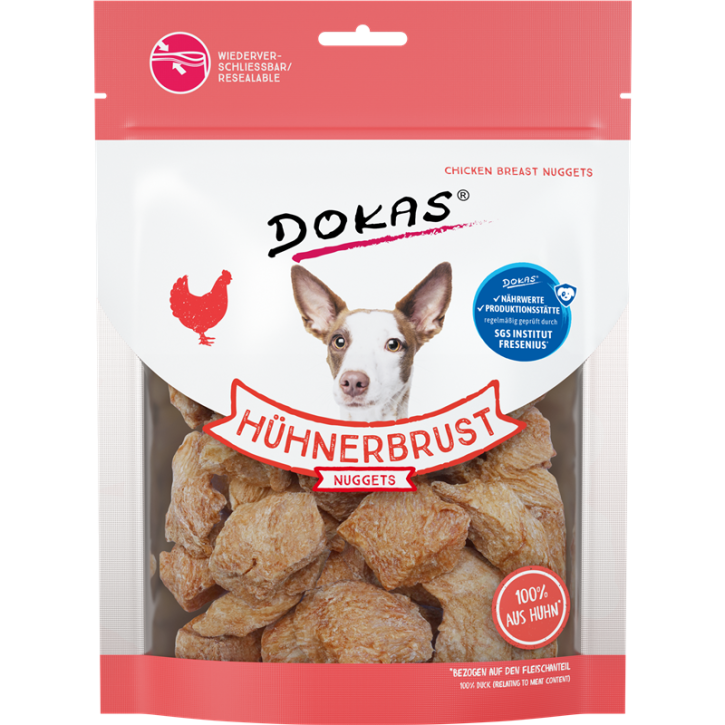 Dokas Dog Hühnerbrust Nuggets 10 x 110 g