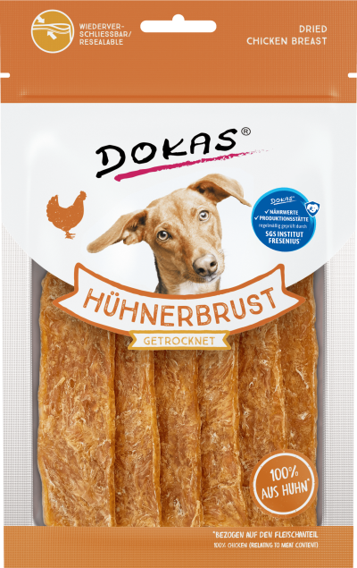 Dokas Dog Hühnerbrust getrocknet 12 x 70 g