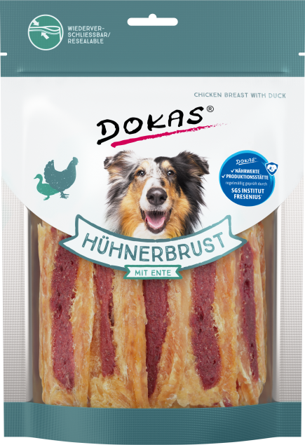 Dokas Dog Hühnerbrust mit Ente 8 x 220 g