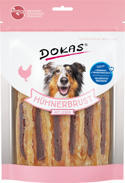 Dokas Dog Hühnerbrust mit Leber 8 x 220 g
