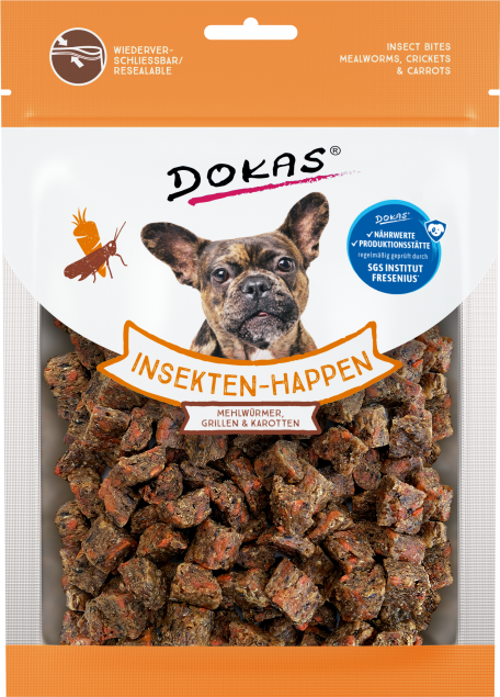 Dokas Dog Insekten-Happen mit Karotte 10 x 100 g